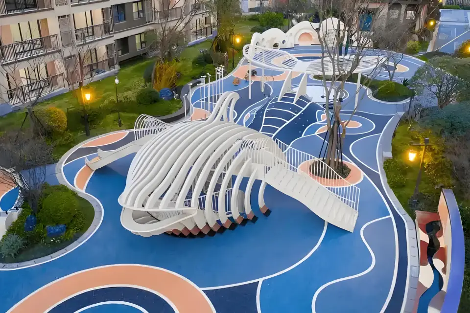 Z czego wykonane są bieżnie lekkoatletyczne 11 Nawierzchnia gumowa na plac zabaw (2)