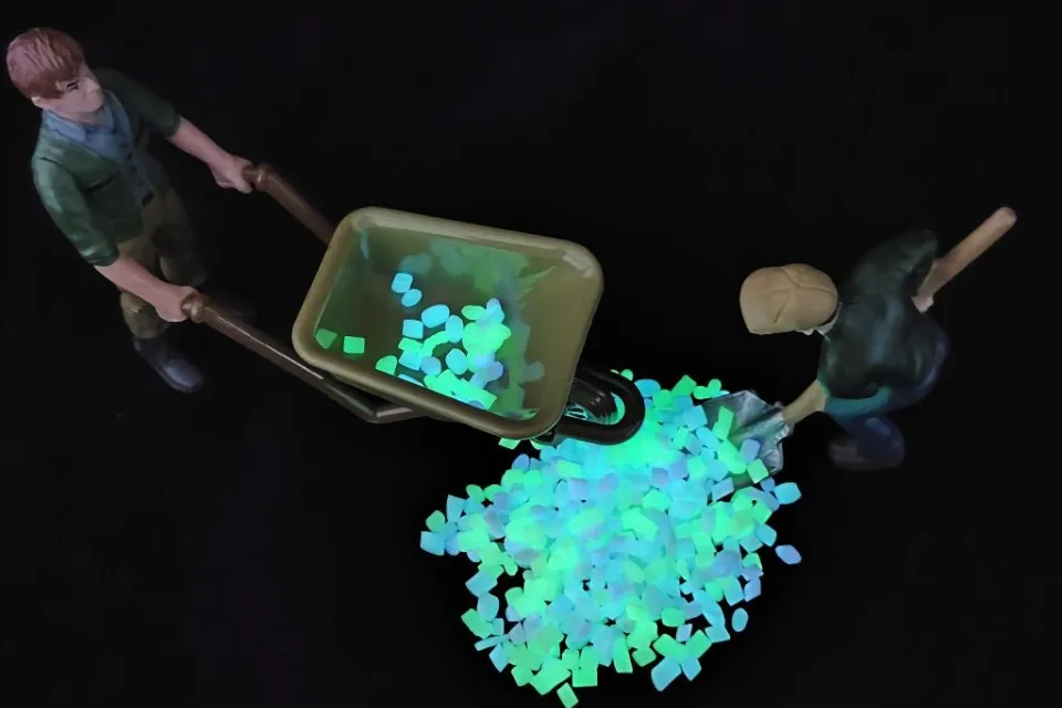 What Are EPDM Rubber Granules 9 Glowing EPDM rubber granules